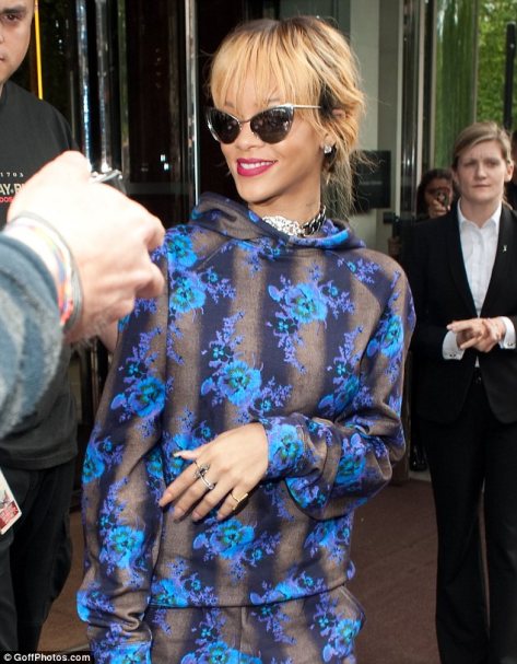 Pyjama party! Rihanna and best friend Melissa Forde step out in casual bedwear-inspired looks.